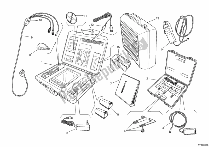 All parts for the Check Intrument Dds of the Ducati Monster 696 USA 2012